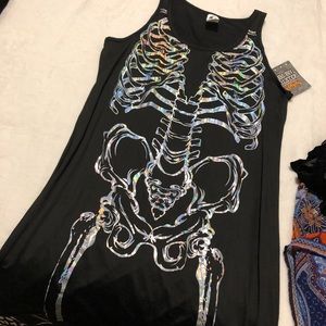 Holographic Skeleton Dress